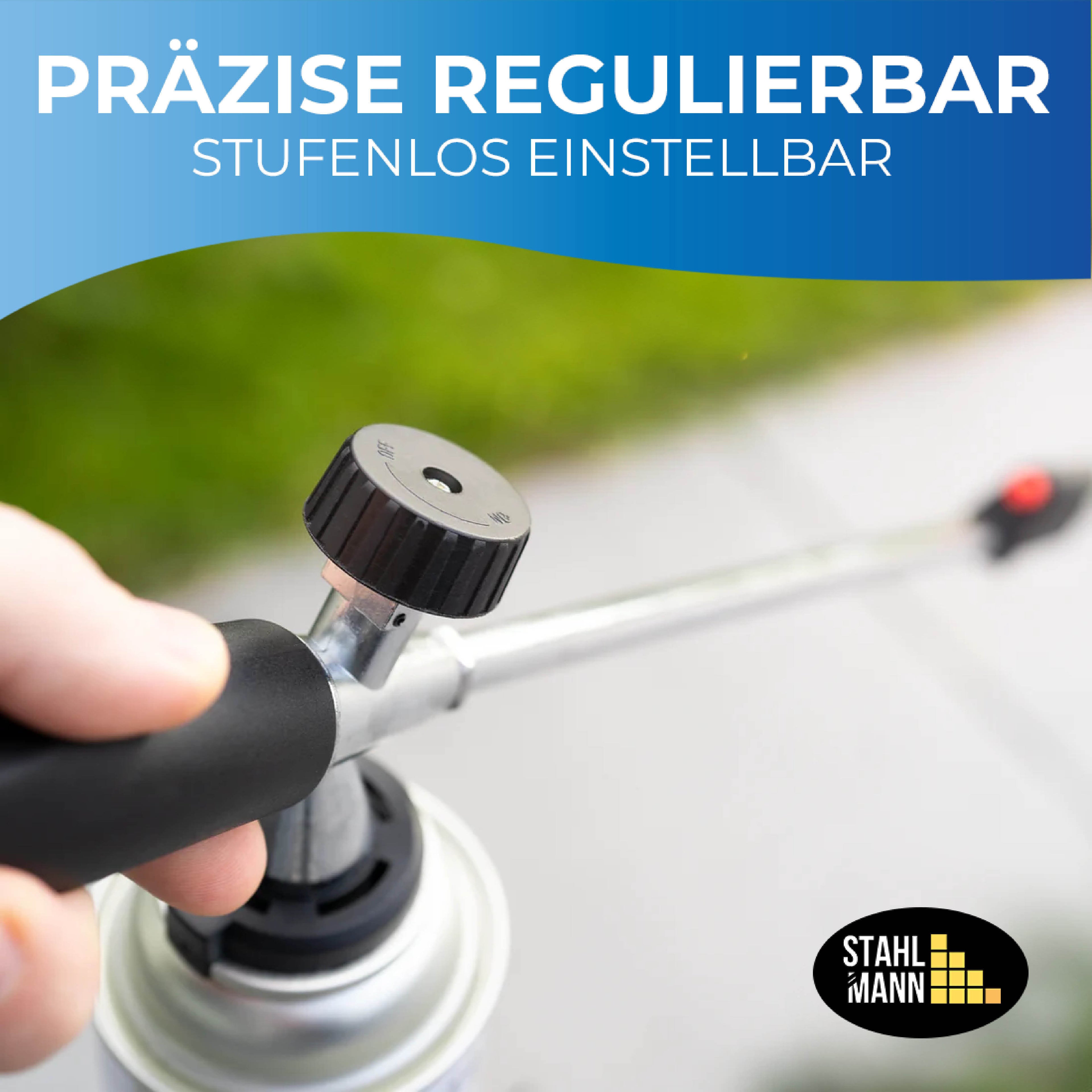 STAHLMANN® Unkrautbrenner mit Gaskartuschen – für effektive Unkrautbekämpfung