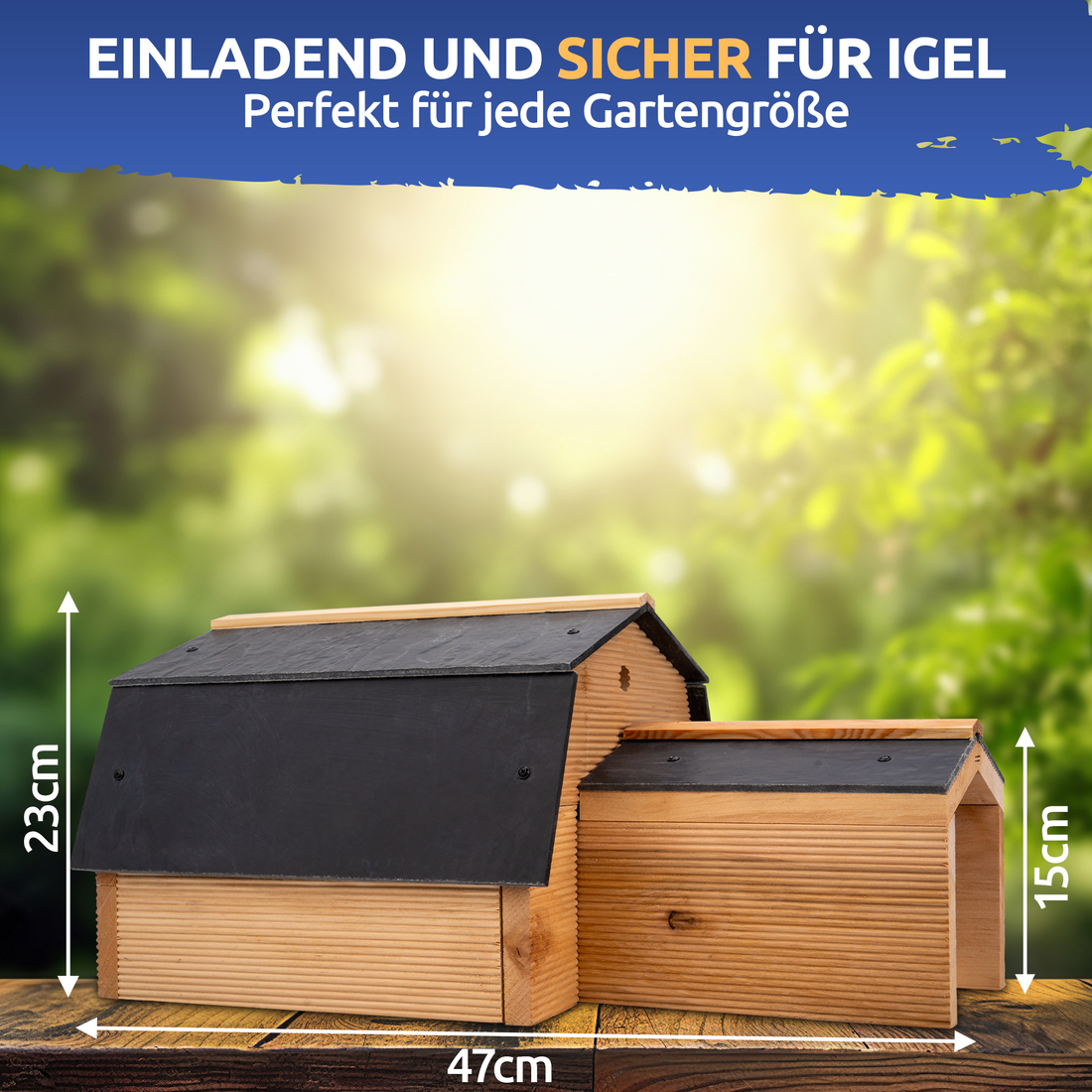 Stahlmann Igelhaus Winterfest - MADE IN EU