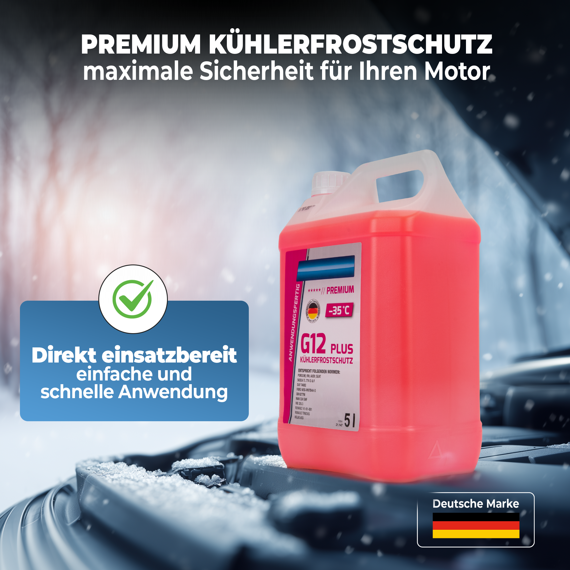 3x5L AROSO G12 PLUS Kühlerfrostschutz – Premium-Schutz bis –35 °C