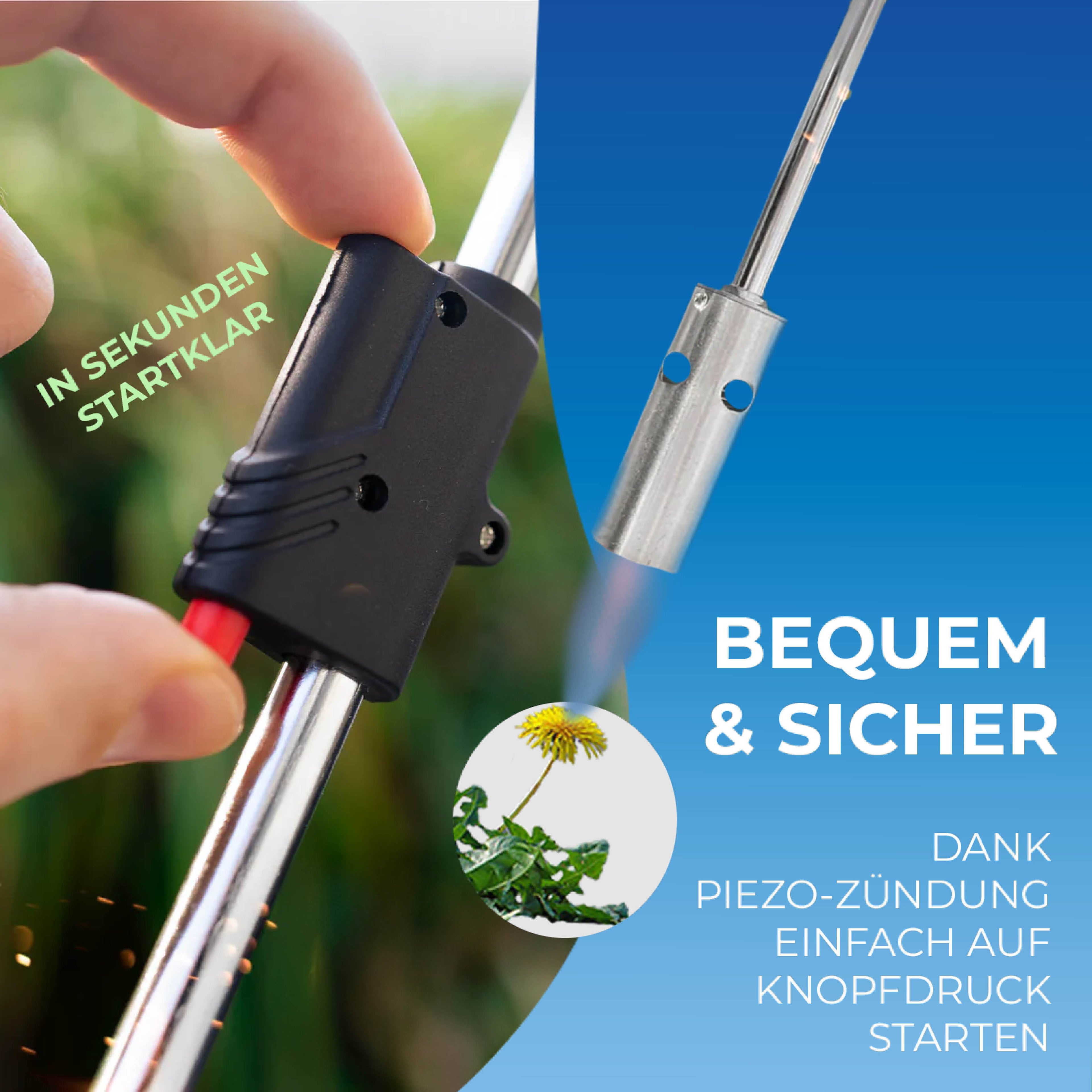 STAHLMANN® Unkrautbrenner mit Gaskartuschen – für effektive Unkrautbekämpfung