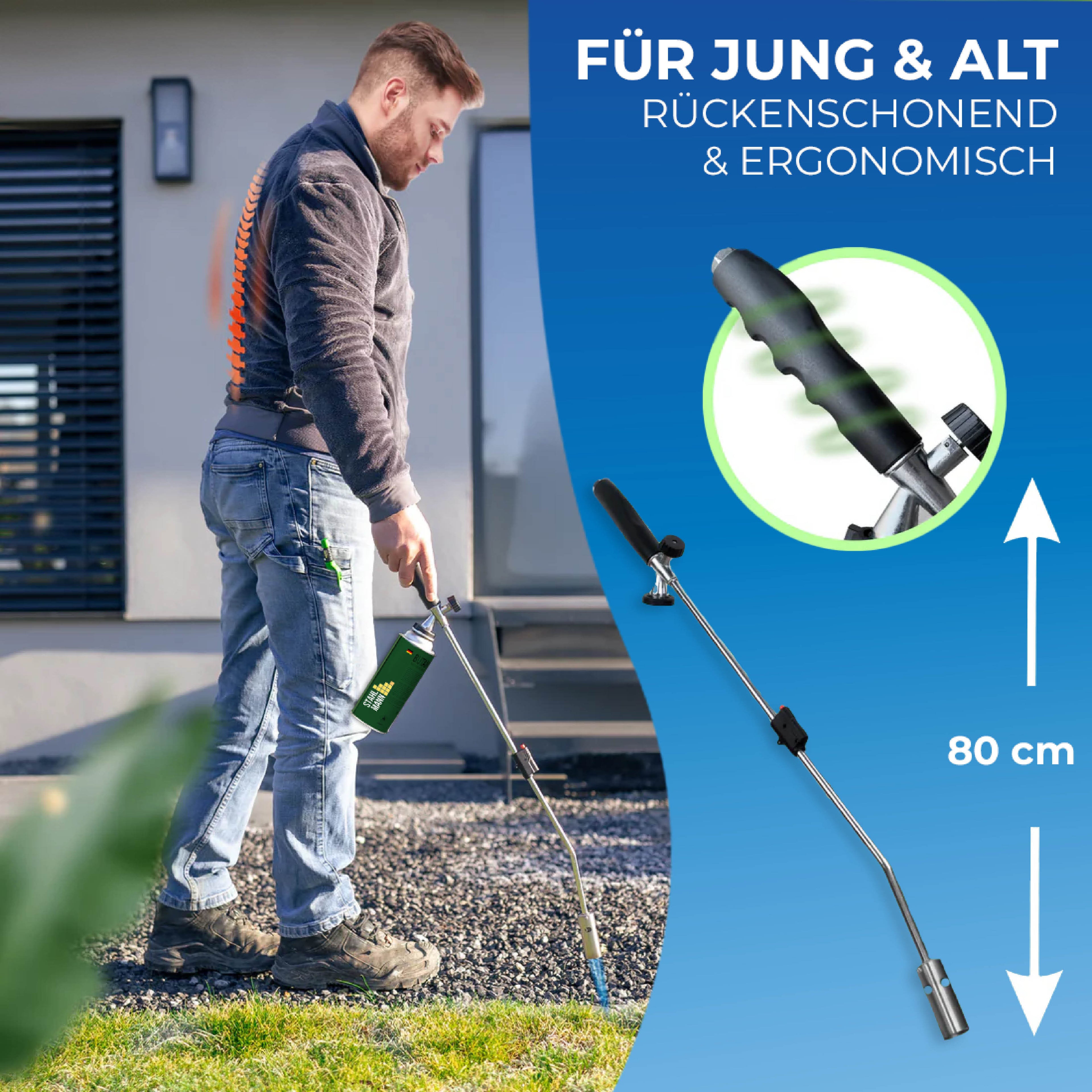 STAHLMANN® Unkrautbrenner mit Gaskartuschen – für effektive Unkrautbekämpfung