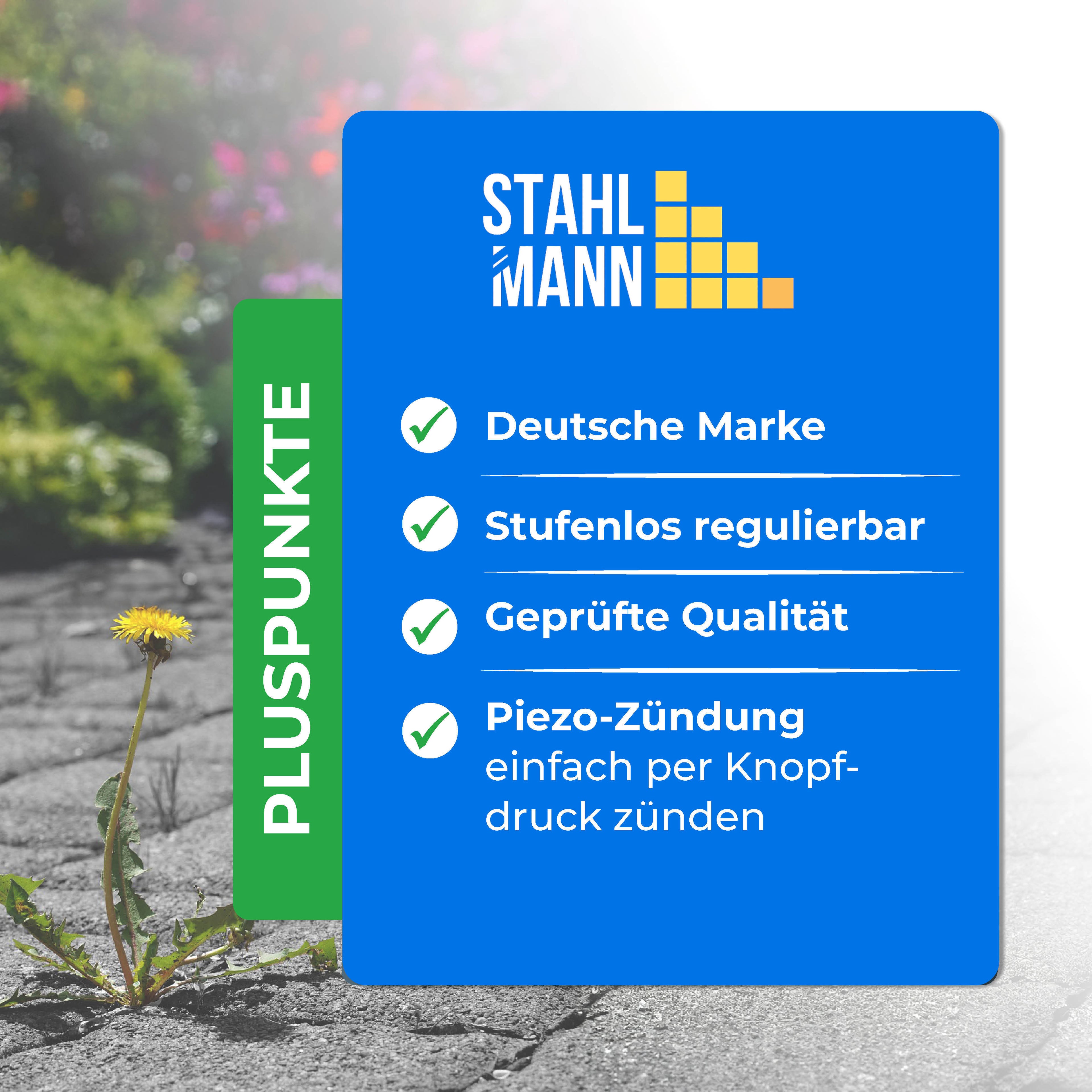 STAHLMANN® Unkrautbrenner mit Gaskartuschen – für effektive Unkrautbekämpfung