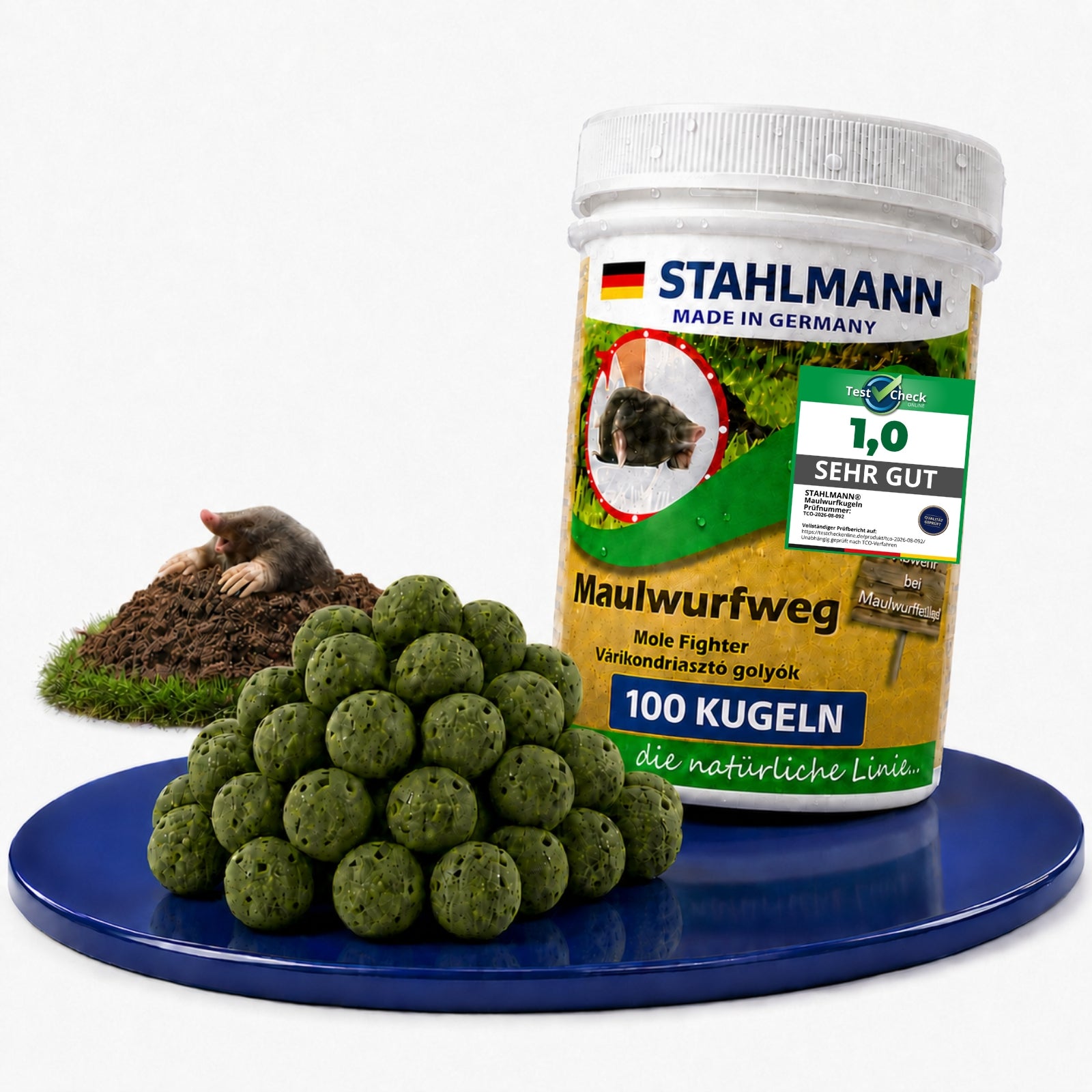 STAHLMANN Maulwurf Power Kugeln – 100 Stück
