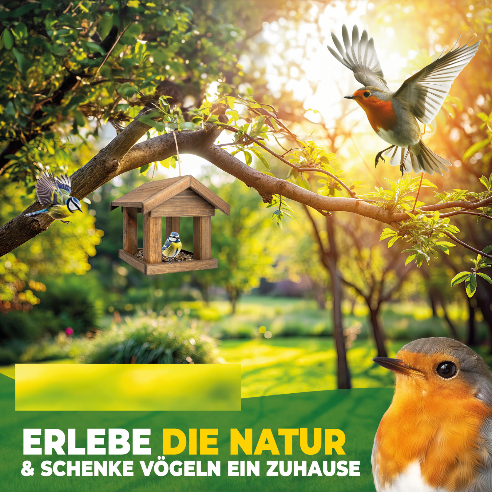 Stahlmann Vogelhaus zum Aufhängen - MADE IN EU