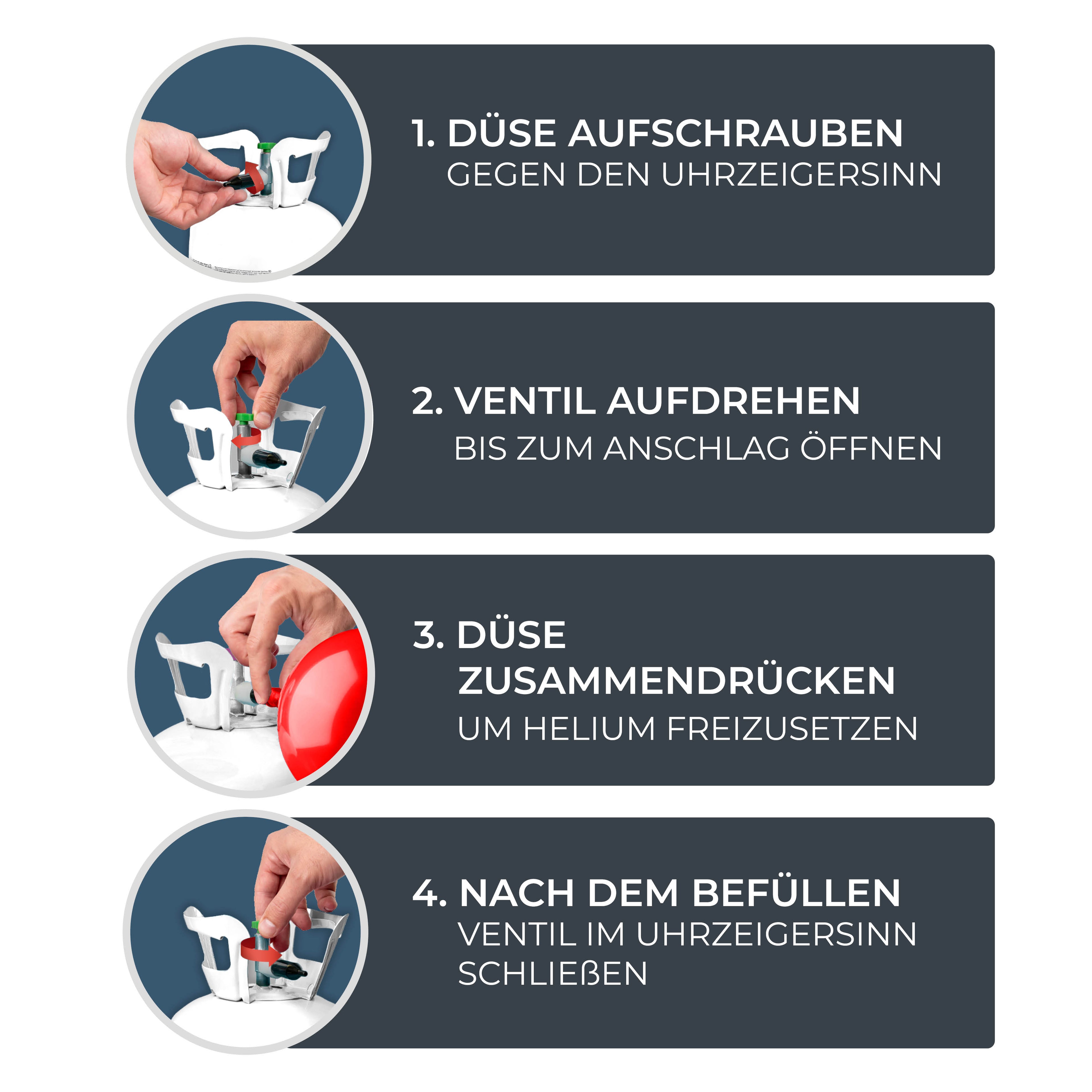 Magnum Helium Gas – Für bis zu 90 Ballons – Helium Balloon Gas für bis zu 90 Luftballons