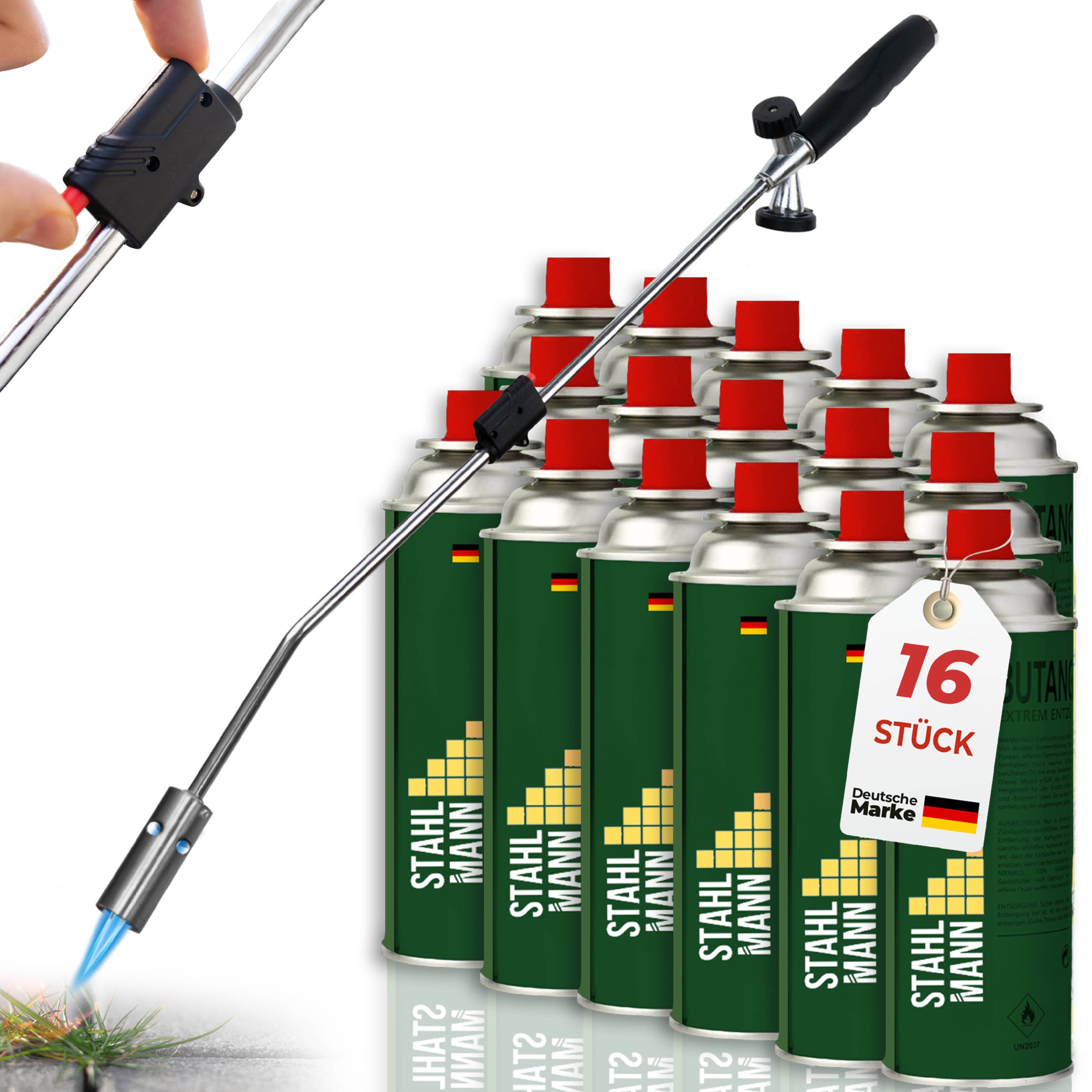 STAHLMANN® Unkrautbrenner mit Gaskartuschen – für effektive Unkrautbekämpfung