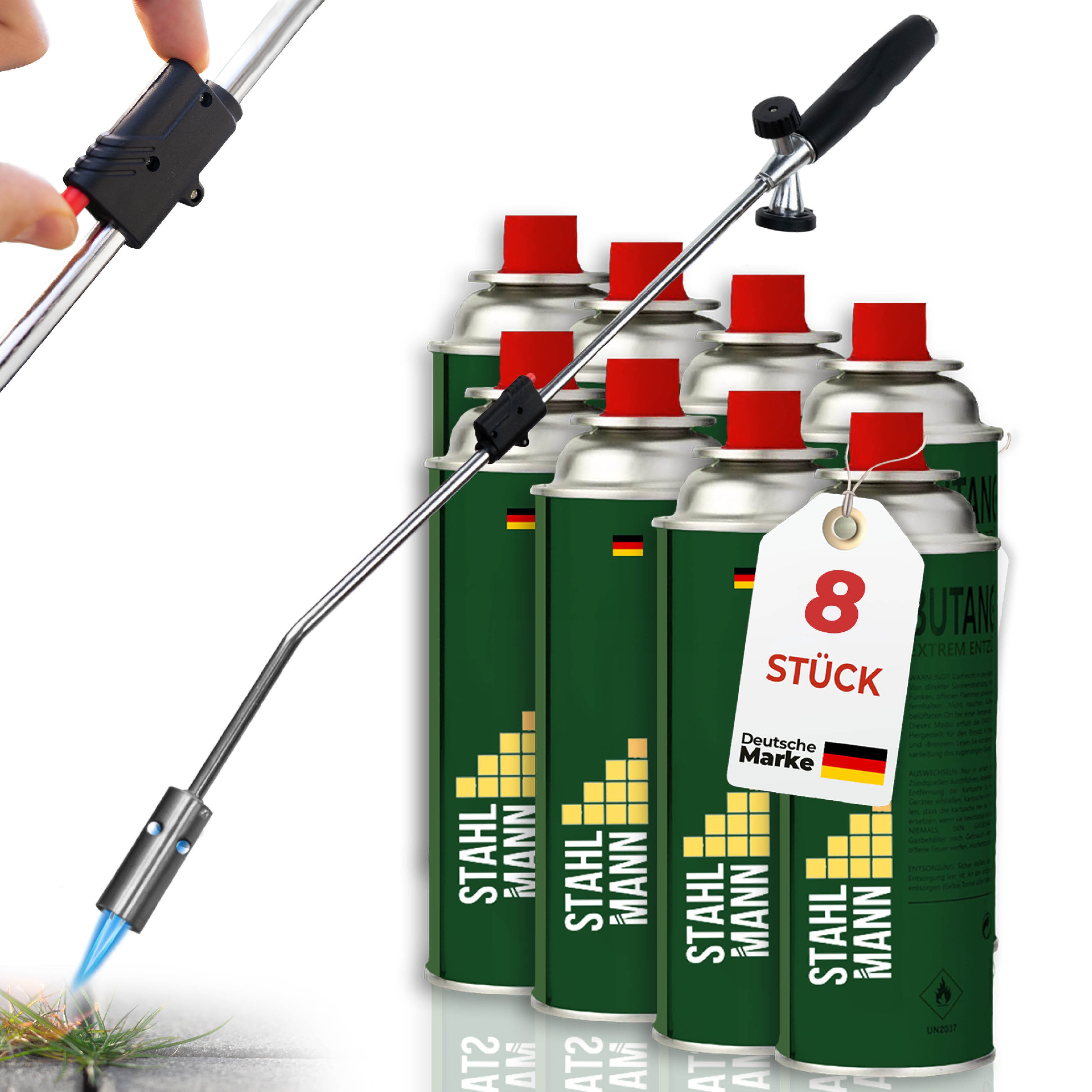 STAHLMANN® Unkrautbrenner mit Gaskartuschen – für effektive Unkrautbekämpfung
