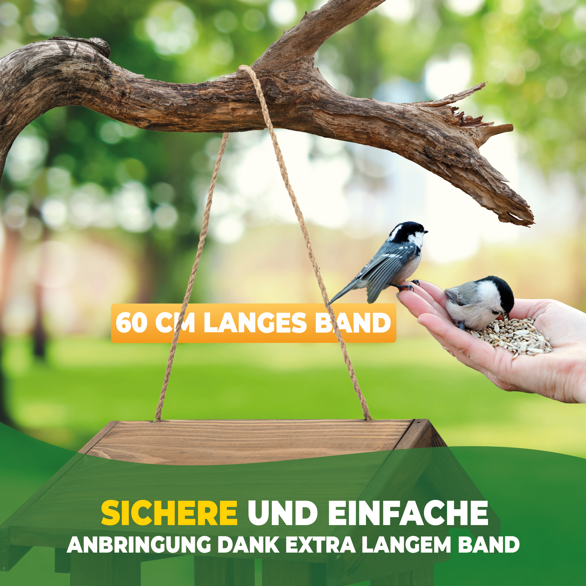 Stahlmann Vogelhaus zum Aufhängen - MADE IN EU