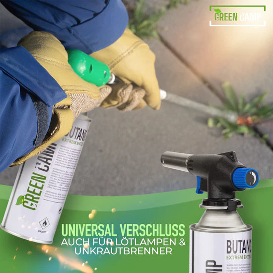 12 x Greencamp® Butangaskartuschen – 227 g – umweltbewusst, sicher & zuverlässig