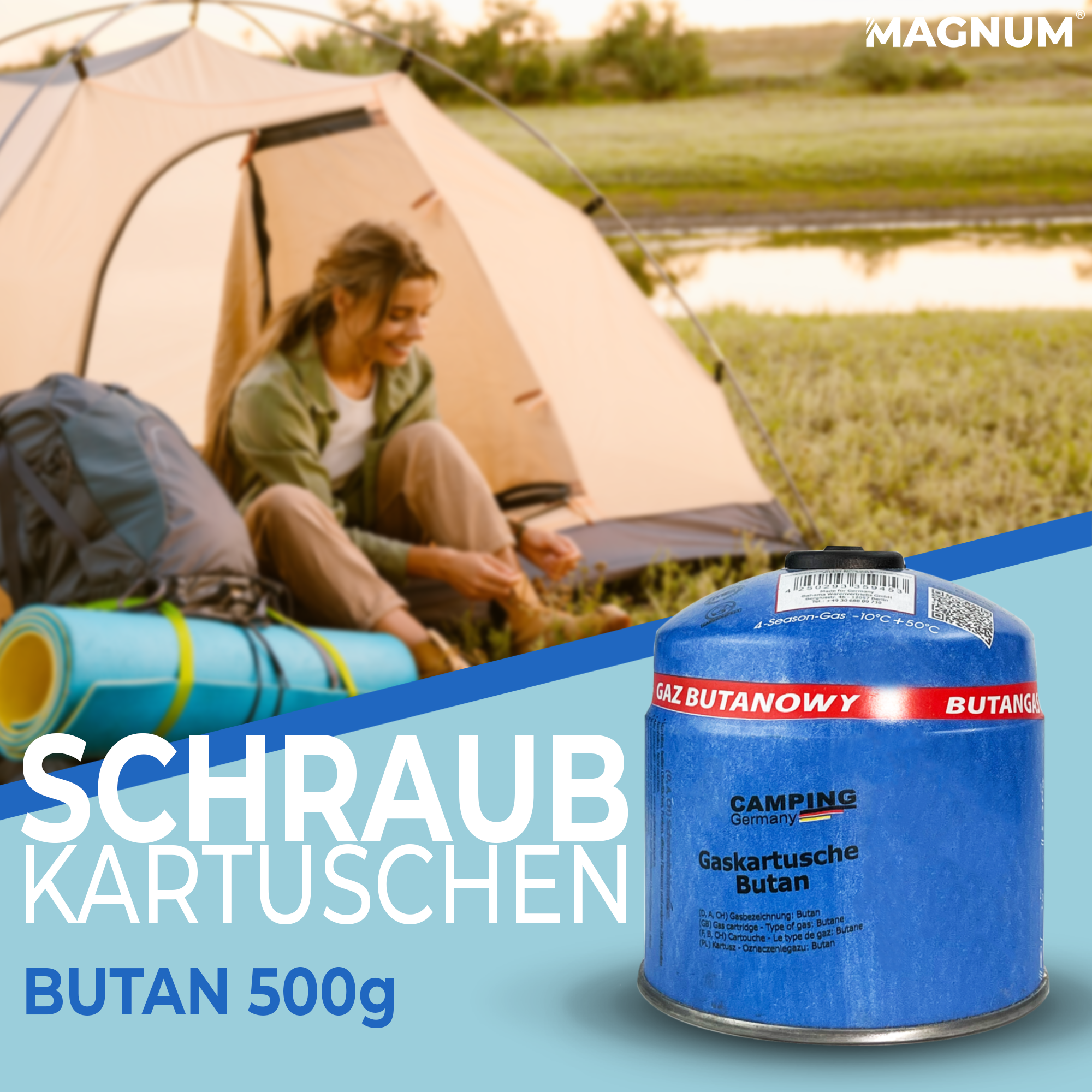 500g Schraubventil-Gaskartusche – stark, sicher & vielseitig
