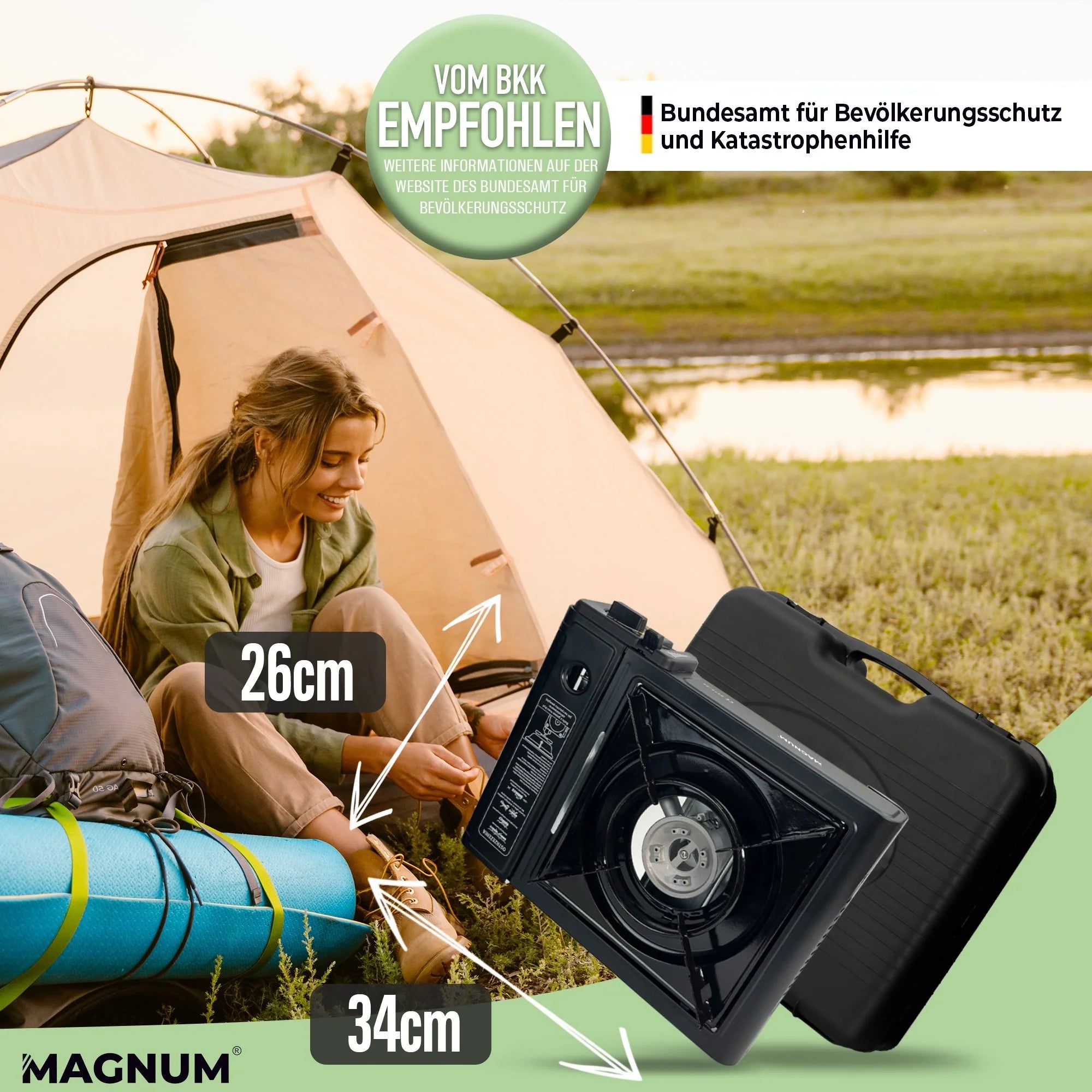 Gaskocher Set inkl. Butangaskartuschen – mit Tragekoffer – kompakt, sicher & sofort einsatzbereit – ideal für Camping, Garten & Outdoor – schneller Versand aus Deutschland