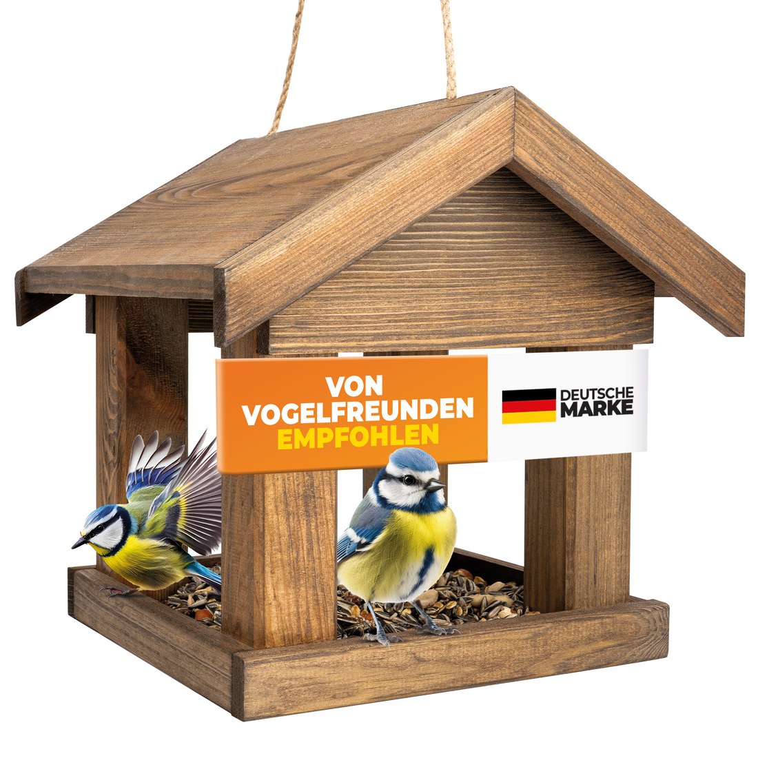 Stahlmann Vogelhaus zum Aufhängen - MADE IN EU