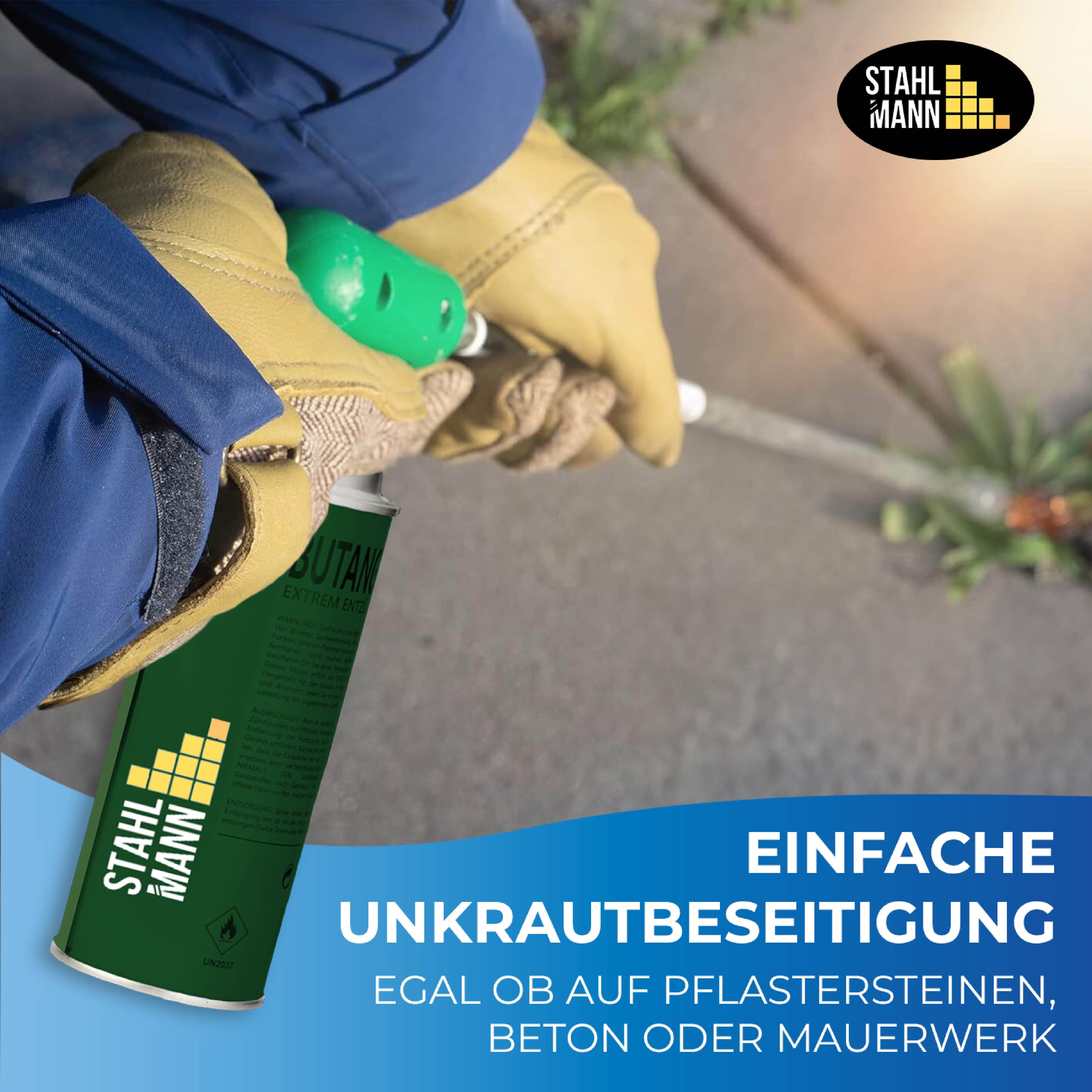 STAHLMANN® Unkrautbrenner mit Gaskartuschen – für effektive Unkrautbekämpfung