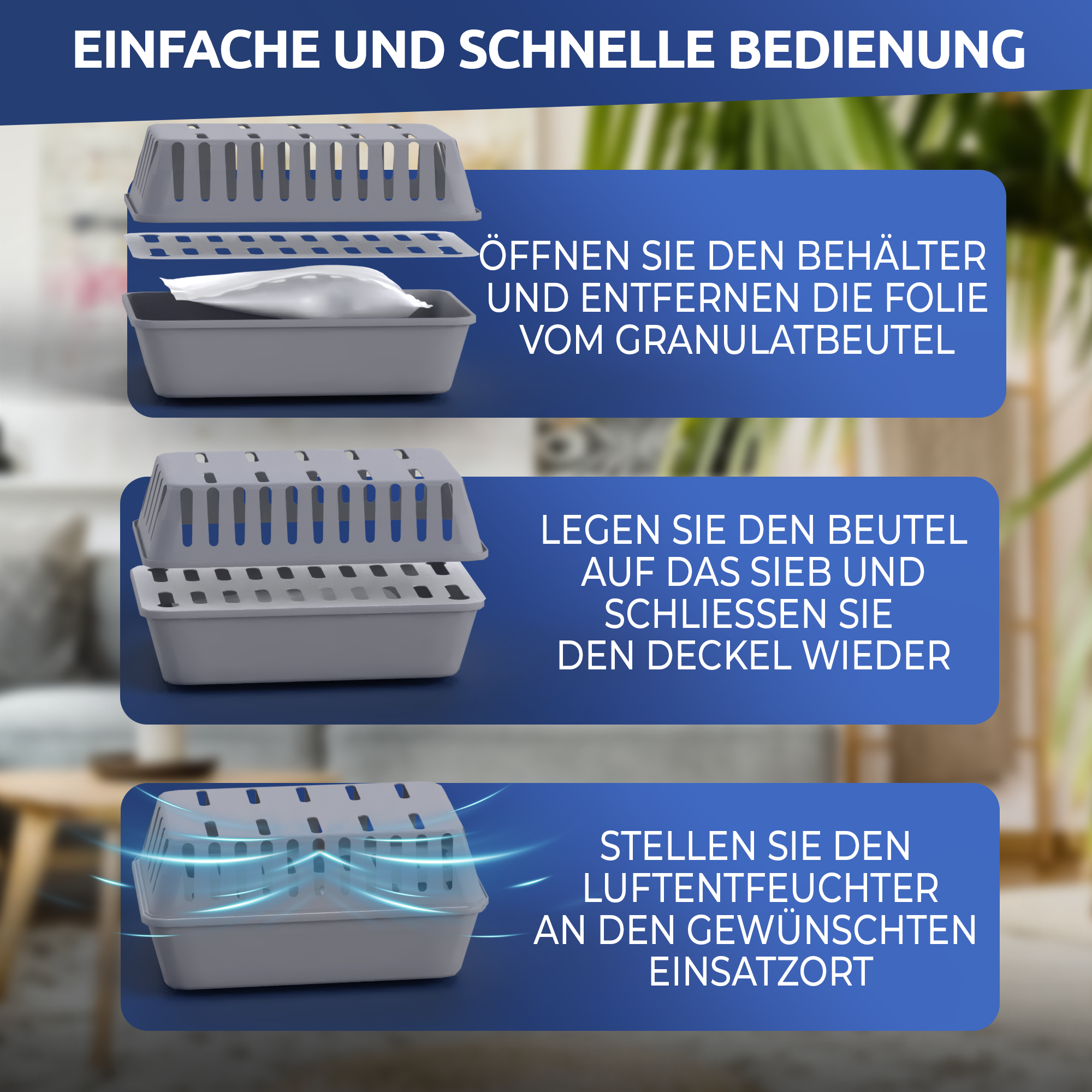 2-in-1 Luftentfeuchter und Raumduftspender – Geräuschlos, Stromfrei &amp; Effizient zur Verbesserung der Raumluft