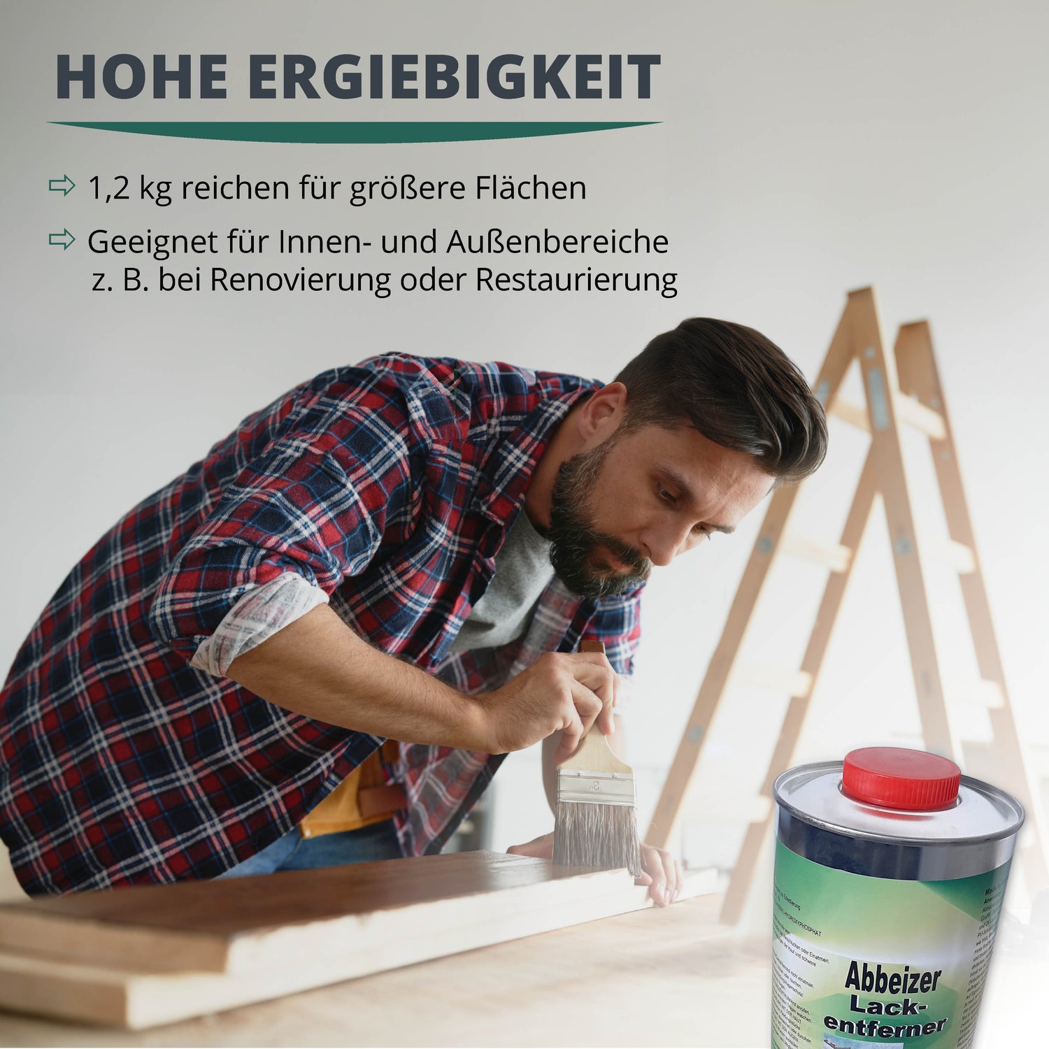 STAHLMANN® Abbeizer – Starker Lackentferner für Holz &amp; Metall