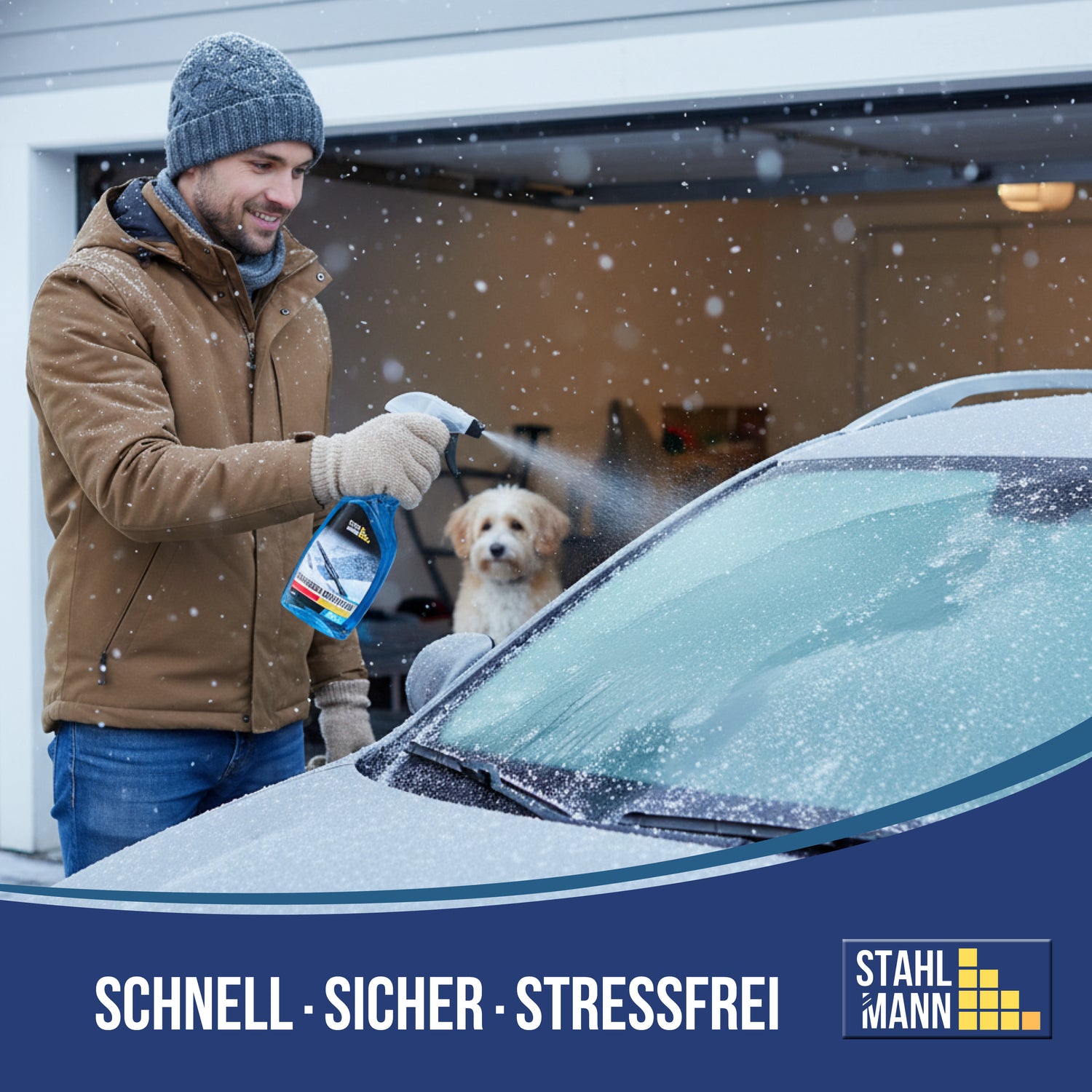 STAHLMANN® Scheiben-Enteiser 6er-Set (6 × 500 ml) I Auto Enteiserspray
