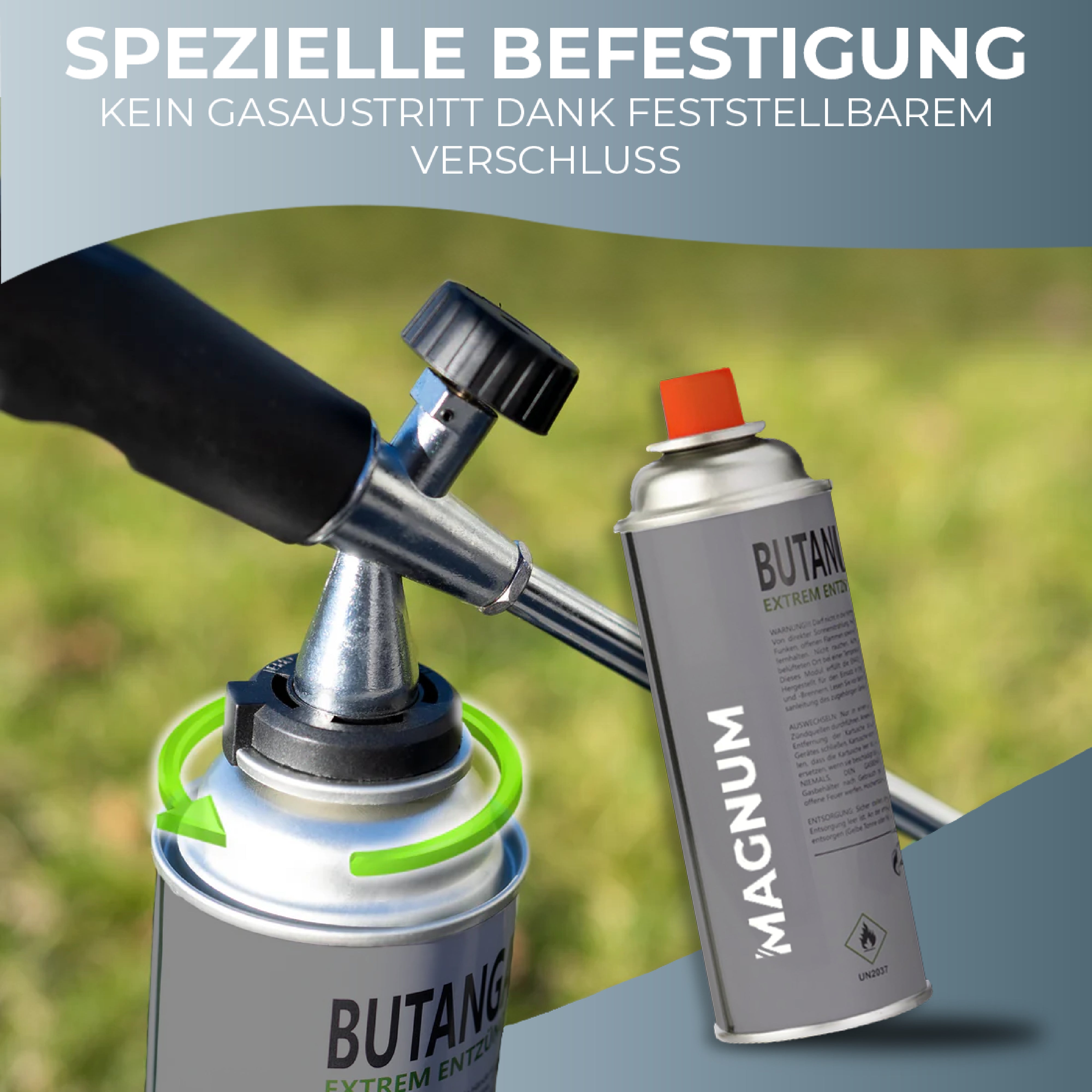 MAGNUM® Unkrautbrenner inkl. Gaskartuschen – kraftvolle & chemiefreie Unkrautvernichtung