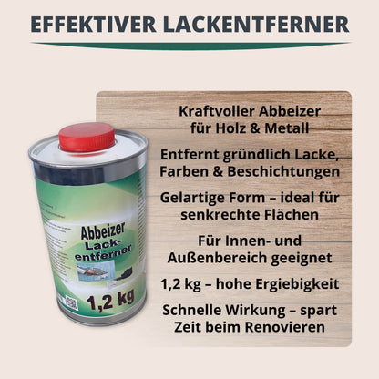 STAHLMANN® Abbeizer – Starker Lackentferner für Holz &amp; Metall
