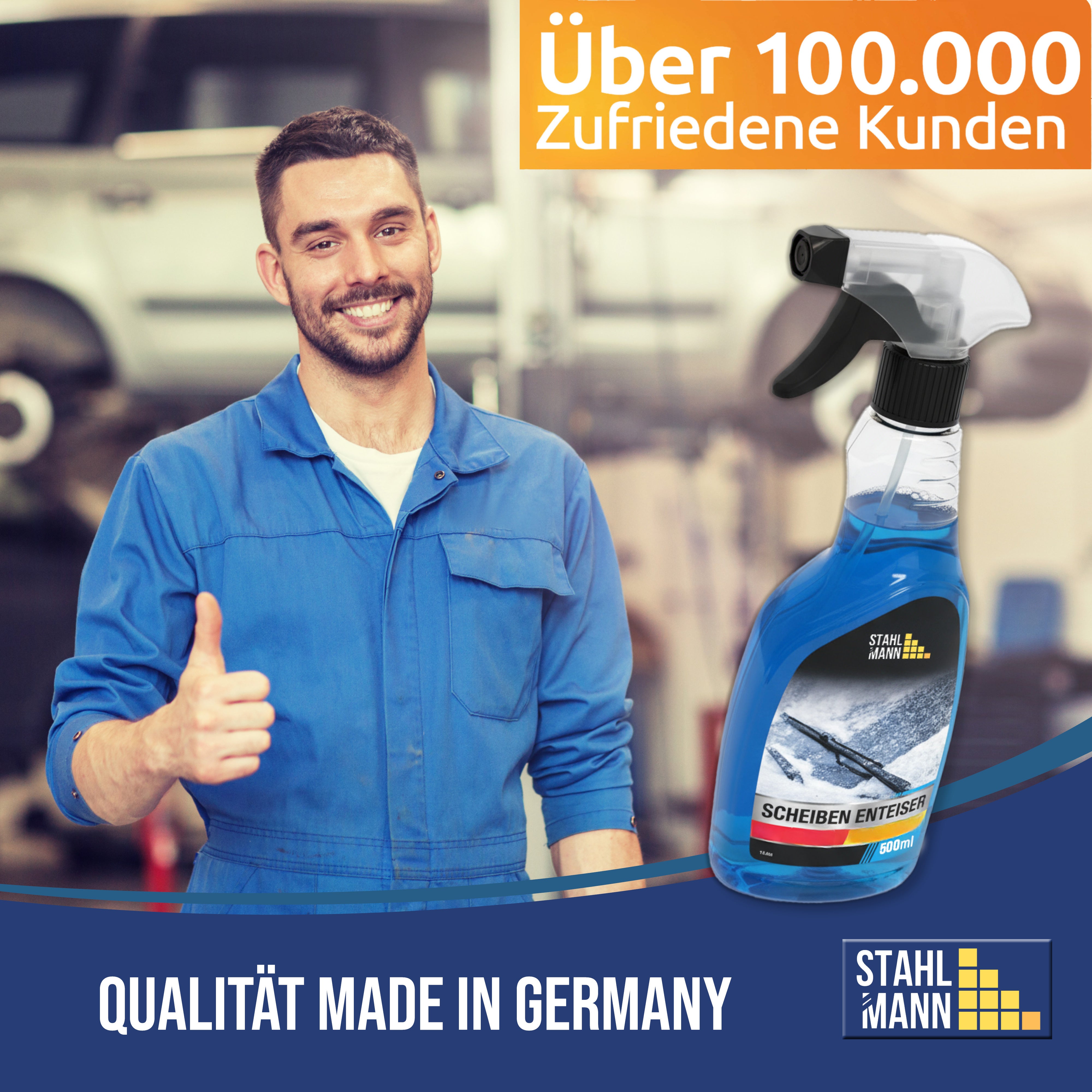 STAHLMANN® Voorruitontdooier 6-pack (6 x 500 ml) | Autoontdooierspray