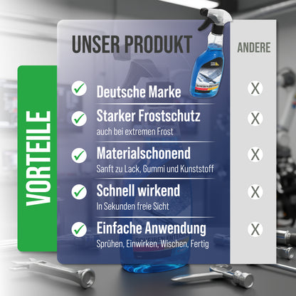 STAHLMANN® Scheiben-Enteiser 6er-Set (6 × 500 ml) I Auto Enteiserspray