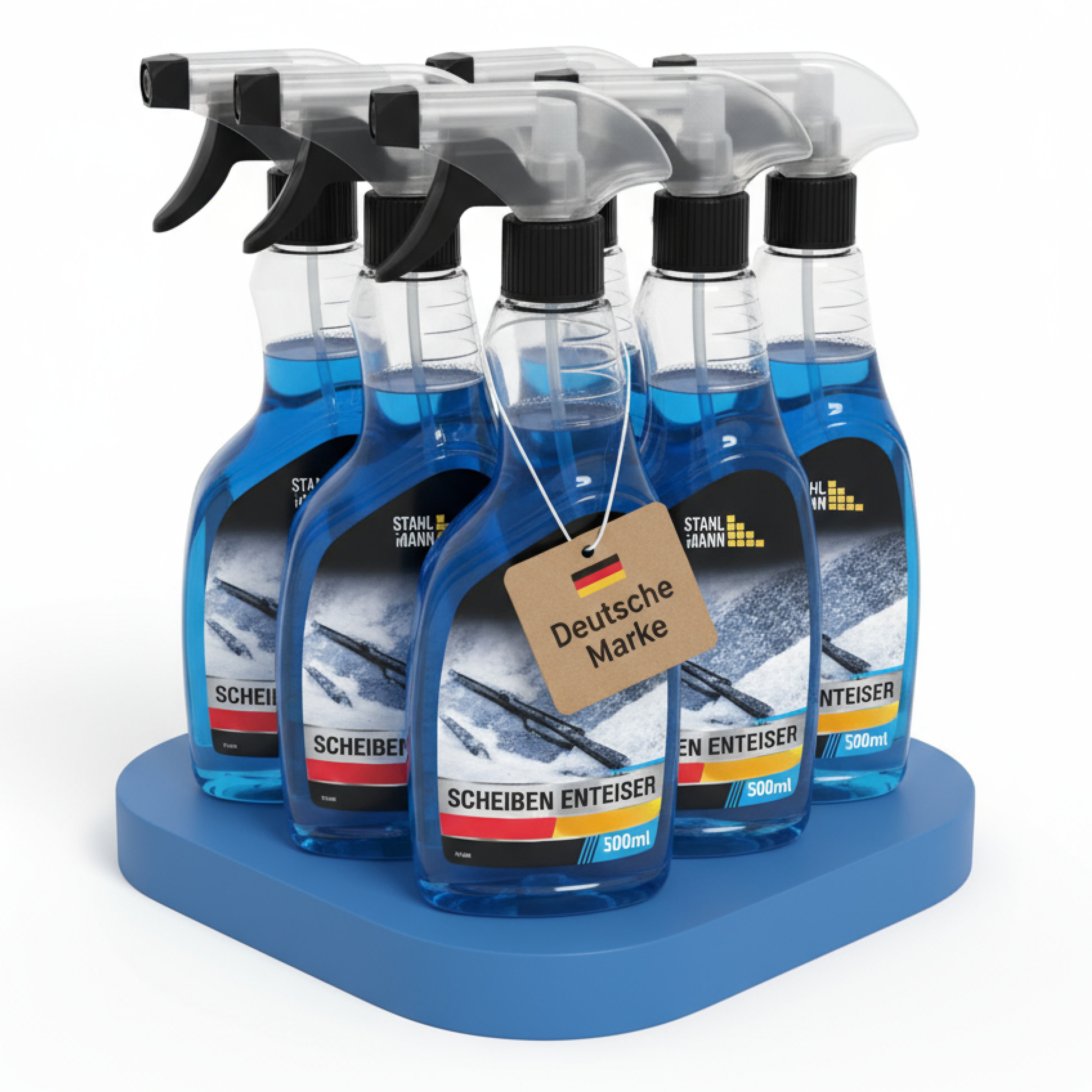 Scheiben-Enteiser 6er-Set (6×750ml) – Auto Enteiserspray – schnell effektiv – Winter Frost Eis – Made in Germany