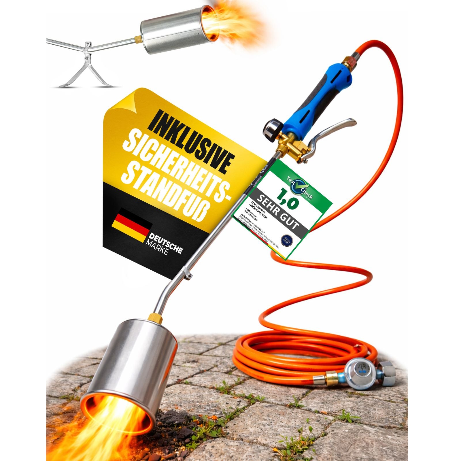 MAGNUM® onkruidbrander incl. gaspatronen – krachtige en chemicaliënvrije onkruidbestrijding