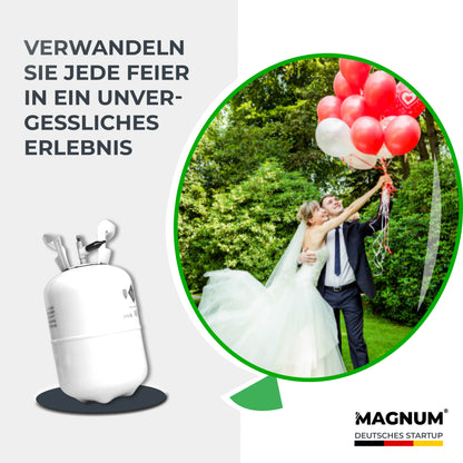 Magnum Helium Gas – Für bis zu 50 Ballons – Helium Balloon Gas für bis zu 50 Luftballons