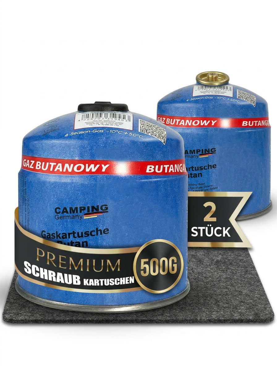 Gaspatroon met schroefventiel van 500 g – sterk, veilig en veelzijdig. 