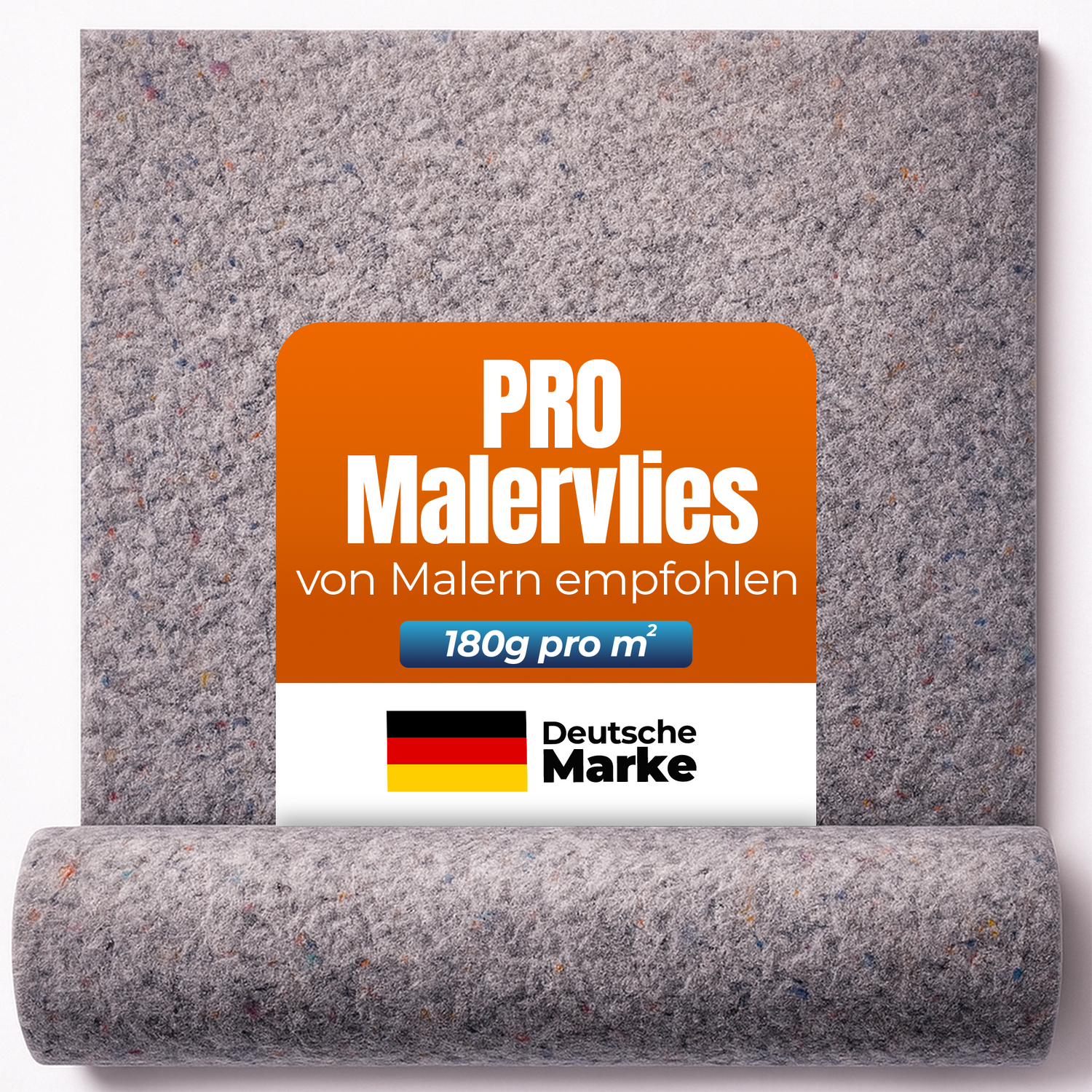 STAHLMANN® Malervlies [1 x 50 m] – Abdeckvlies &amp; Abdeckfolie für Malerarbeiten – rutschfest &amp; saugstark – Bodenabdeckung für Renovierung, Umzug – Malerrolle