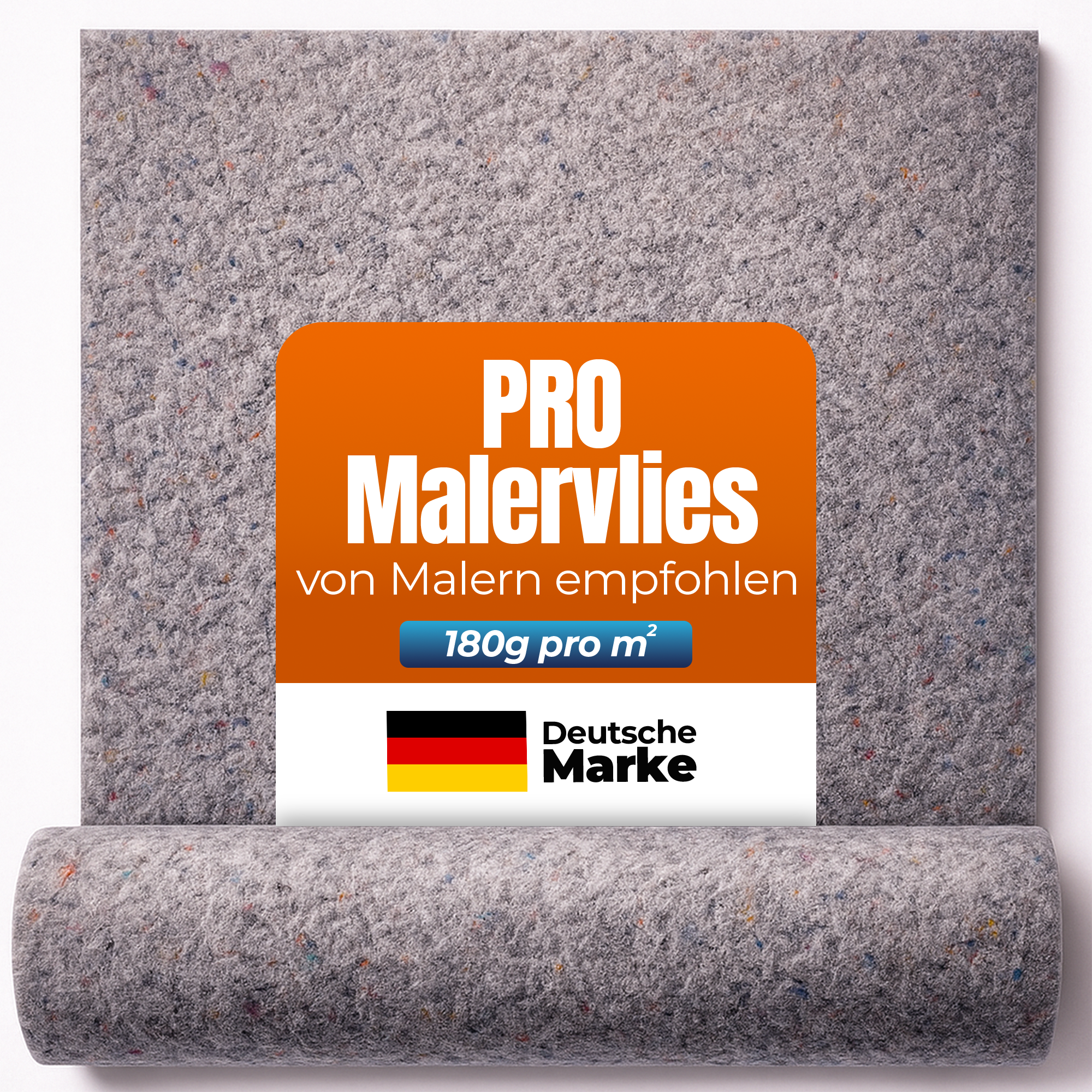 STAHLMANN® Malervlies [1 x 50 m] – Abdeckvlies &amp; Abdeckfolie für Malerarbeiten – rutschfest &amp; saugstark – Bodenabdeckung für Renovierung, Umzug – Malerrolle