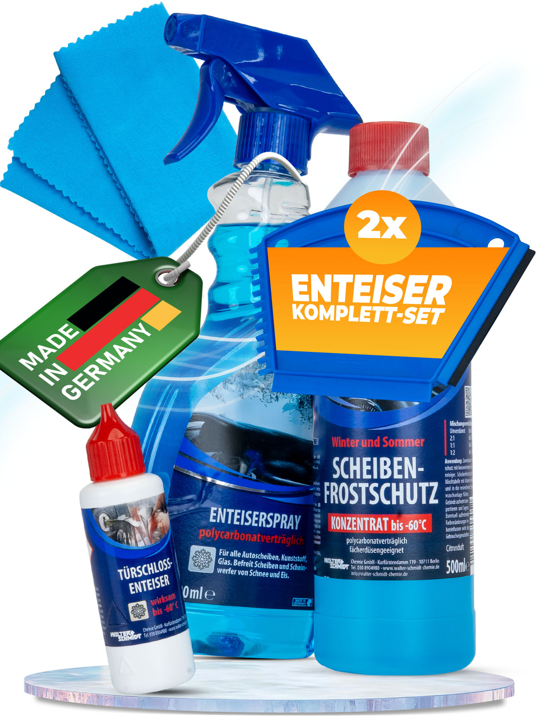 Stahlmann® Auto 2 x Couple Winter Frostschutz Set – Komplettschutz für den Winter