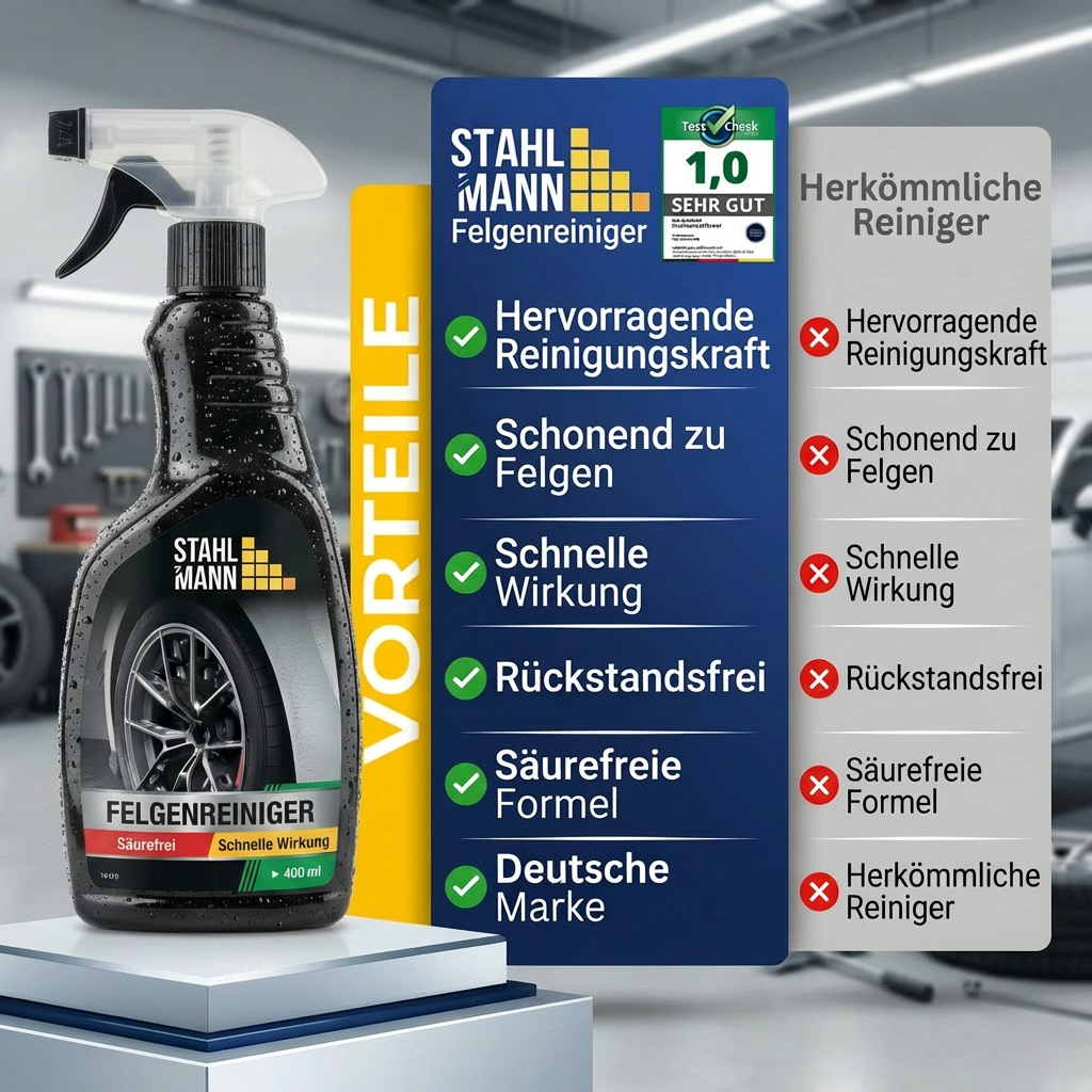 Felgenreiniger Set 3x400ml – Professionelle Felgenpflege im Vorteilspack