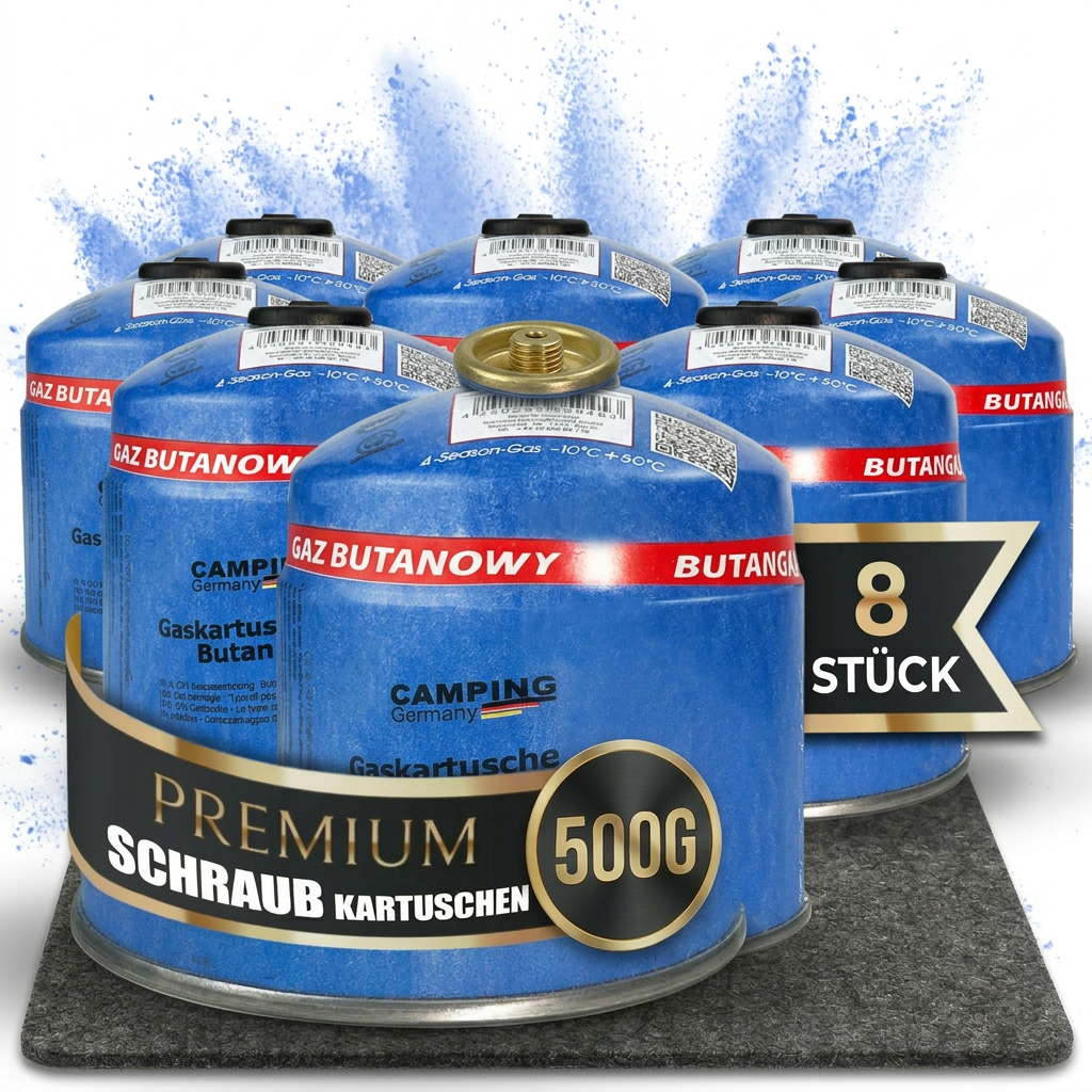 Gaspatroon met schroefventiel van 500 g – sterk, veilig en veelzijdig. 