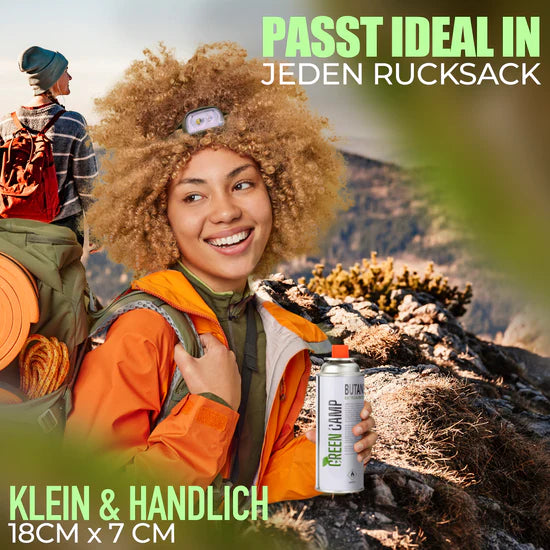 4 x Greencamp® Butangaskartuschen – 227 g – umweltbewusst, sicher & zuverlässig