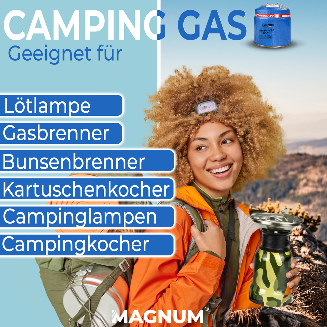 Gaskartusche 190 g - Stechgas Kartusche